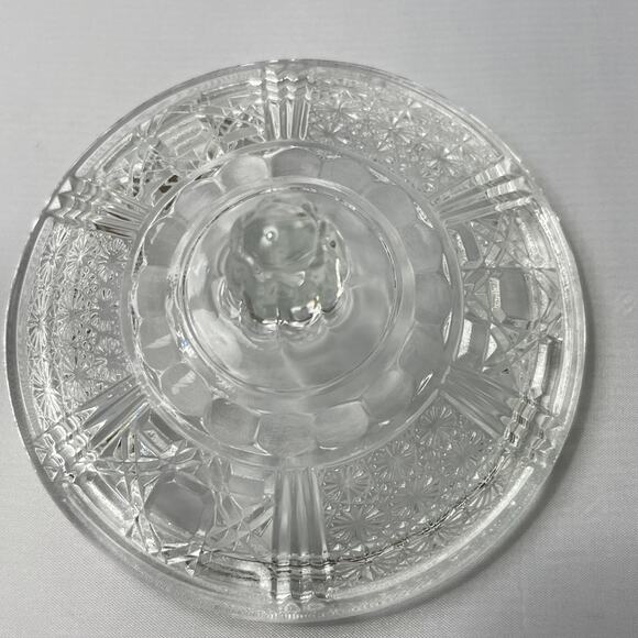 Pair of Vintage Pressed Glass Jam‎ Jars or Candy Dishes - Picture 10 of 10